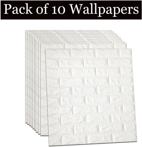 Tlismi Vinyl Decorative White Wallpaper