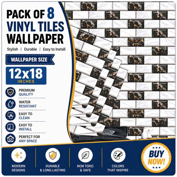 Decor1ders 30 cm x 46 cm Waterproof Decorative Vinyl Wallpaper
