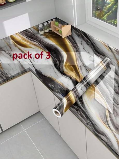 delizpar Vinyl Classics Black, Gold Wallpaper