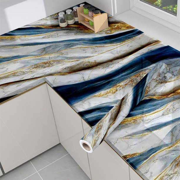 YOGVAYNA 12000 cm RESIN BLUE WALLSTICKER 200*60CM Self Adhesive Sticker