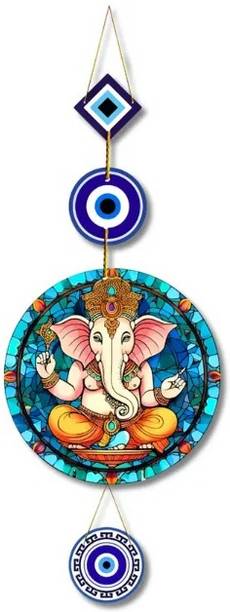 CLASSICARTZONE Ganesh Evil Eye Wall Hanging