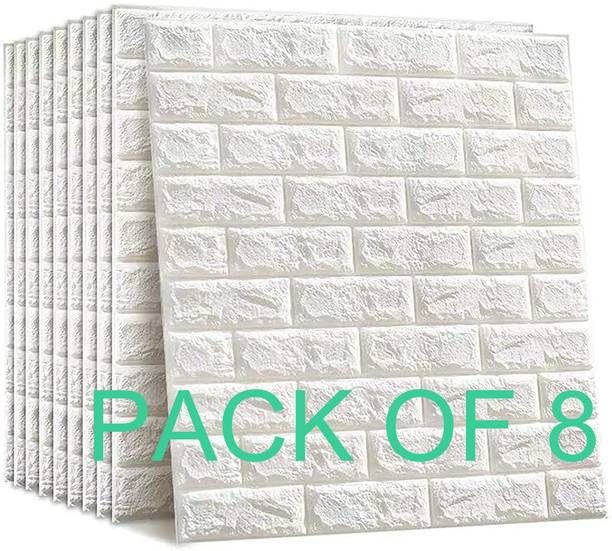 VaghaniMart 77 cm x 70 cm Waterproof Abstract Embossed Wallpaper