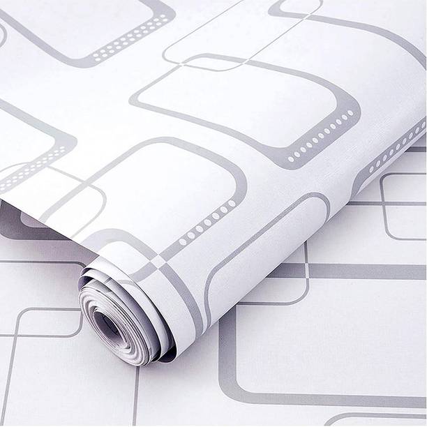 WallBerry Abstract White Wallpaper
