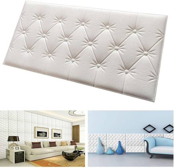 NestWise Fabric Decorative White Wallpaper