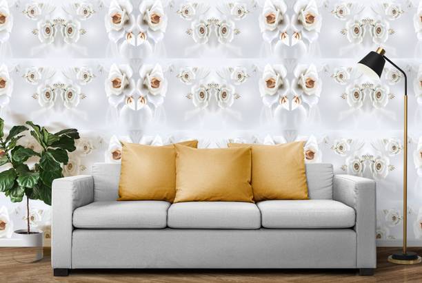 KP PRINTZ Floral & Botanical Multicolor Wallpaper
