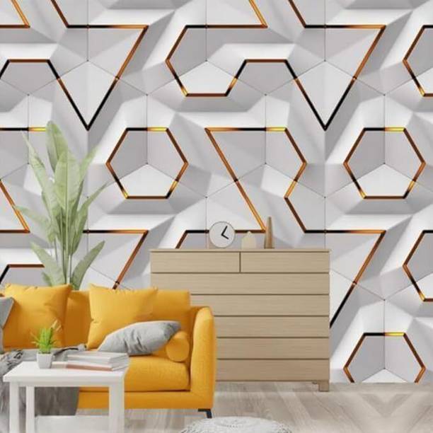 walldecoree 45 cm x 30 cm Waterproof Tesellations Vinyl Wallpaper