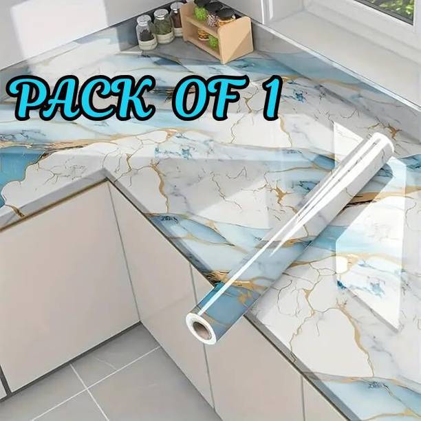 hias Foils Decorative Blue, White Wallpaper