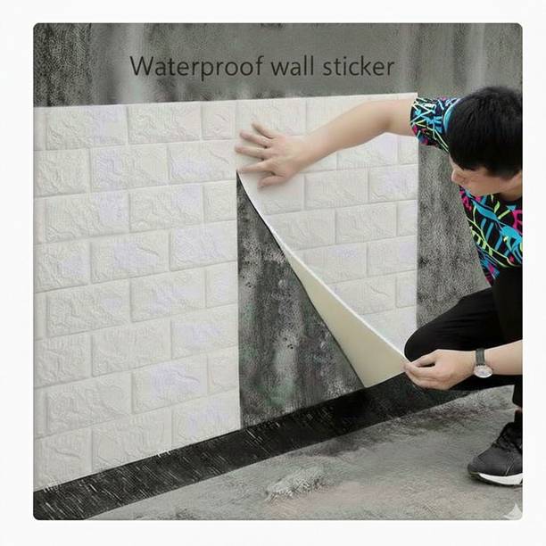 VegnA 70 cm x 77 cm Waterproof Abstract Embossed Wallpaper