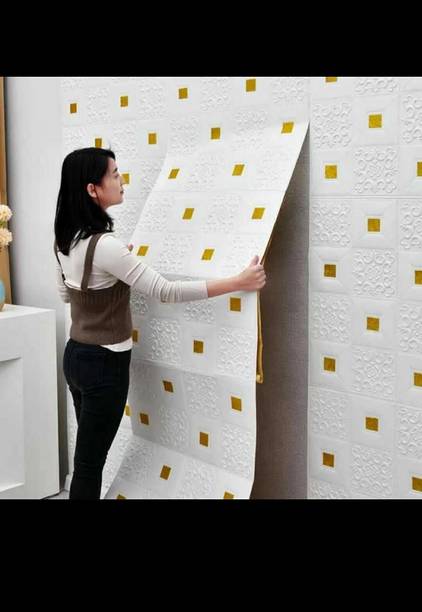 INDO MART 70 cm x 70 cm Architecture Embossed Wallpaper