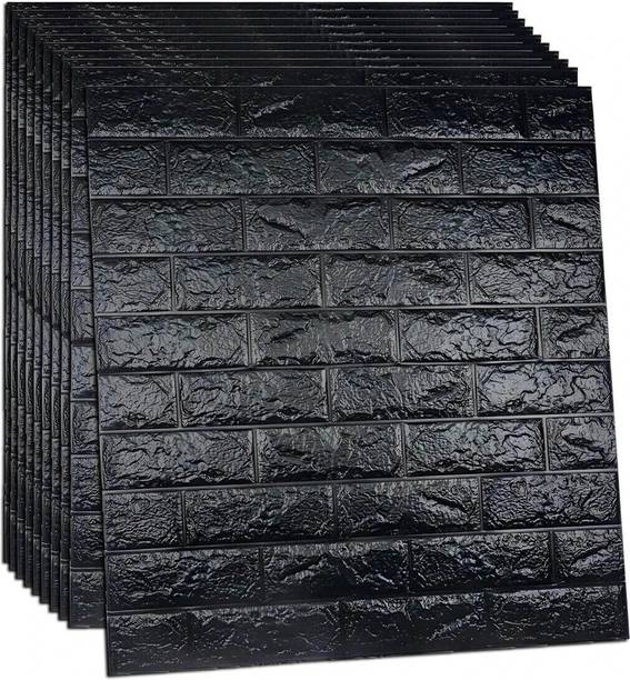 Tlismi Vinyl Decorative Black Wallpaper