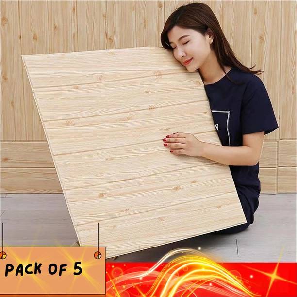 Brahmaniworld 70 cm x 70 cm Waterproof Decorative Embossed Wallpaper