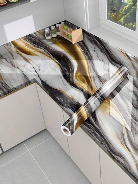 DOM EXPORT Vinyl Art & Paintings Black Wallpaper