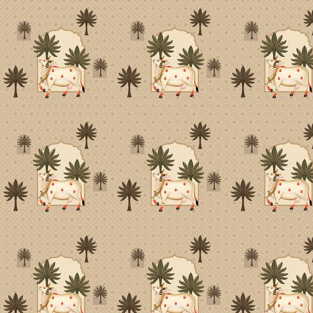 DWELLSINDIA Art & Paintings Yellow Wallpaper