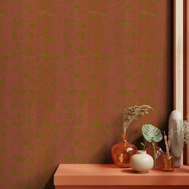 Asian Paints EzyCR8 Fragrant Heritage | Self Adhesive Wallpaper Floral & Botanical Brown Wallpaper