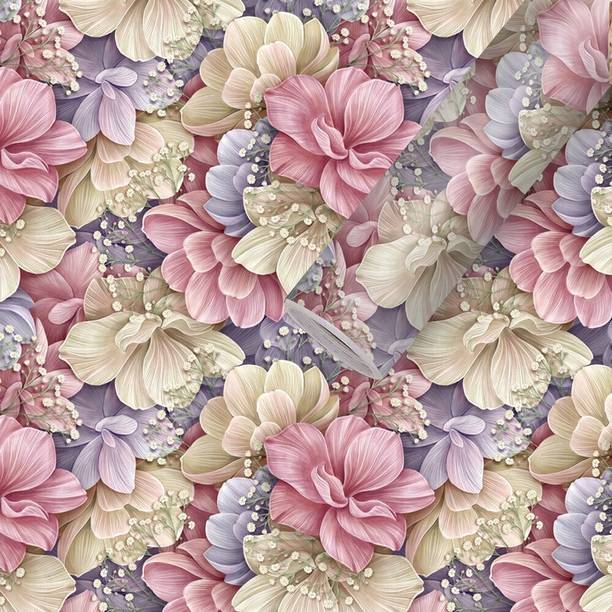 BDM Floral & Botanical Multicolor Wallpaper