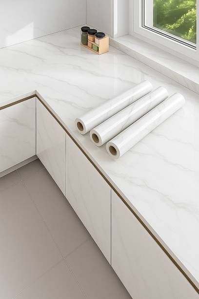 Peijinsart Vinyl Decorative White Wallpaper