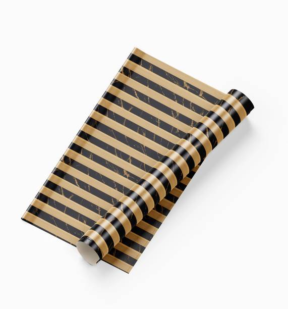 FOKRIM 100 cm 100CM-Wooden Line Wallpaper Self Adhesive Sticker