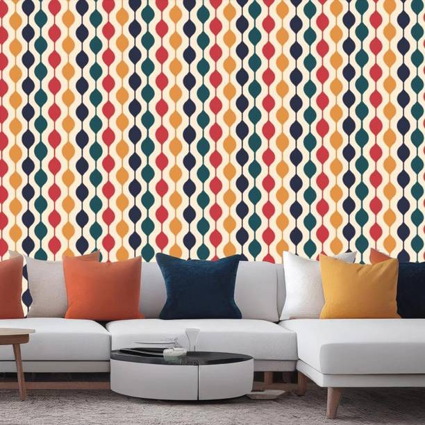 doodad 300 cm x 40 cm Waterproof Abstract Vinyl Wallpaper