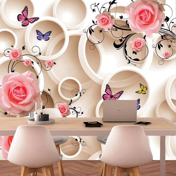 Magics Vinyl Abstract Multicolor Wallpaper