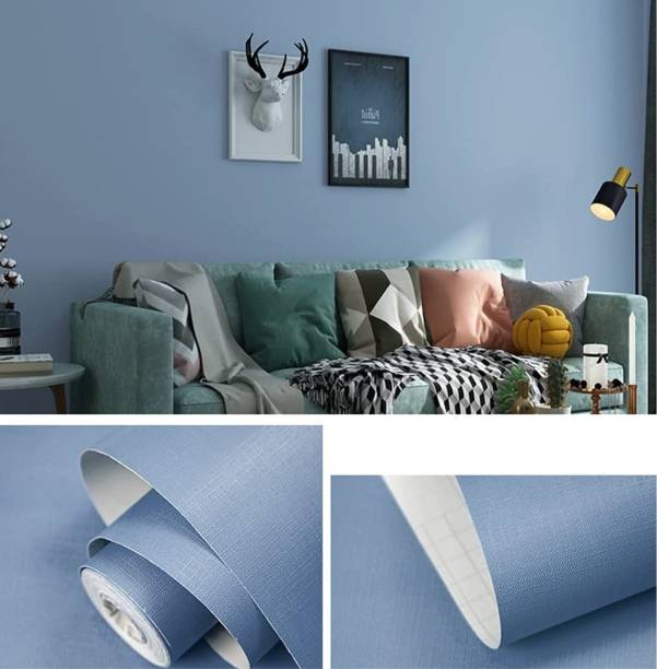 Maefele 304 cm Blue Self Adhesive PVC Easy to Install Wallpaper Self Adhesive Sticker