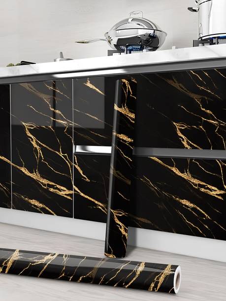 Floppy Decorative Black, Gold Wallpaper