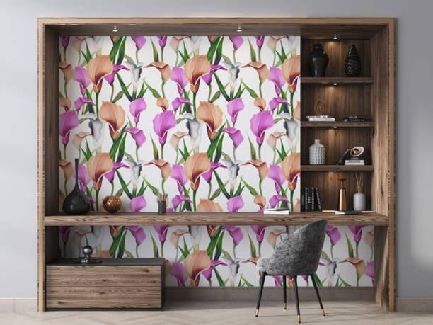 FOKRIM Vinyl Decorative Multicolor Wallpaper