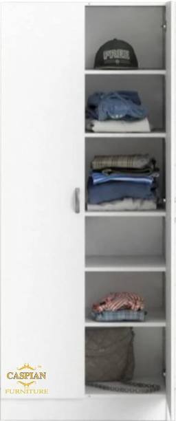 CASPIAN Wooden Almirah for Clothes and Stacking space -Home Furniture Storage Engineered Wood 2 Door Wardrobe