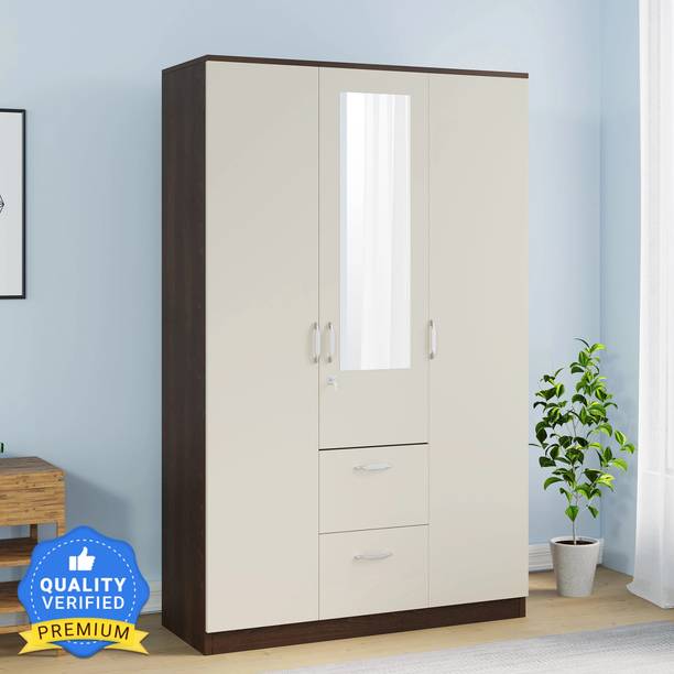 Nilkamal Mozart Engineered Wood 3 Door Wardrobe