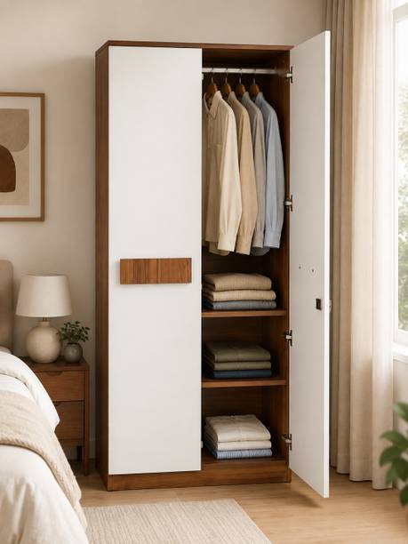 Woodarch Engineered Wood 2 Door Wardrobe