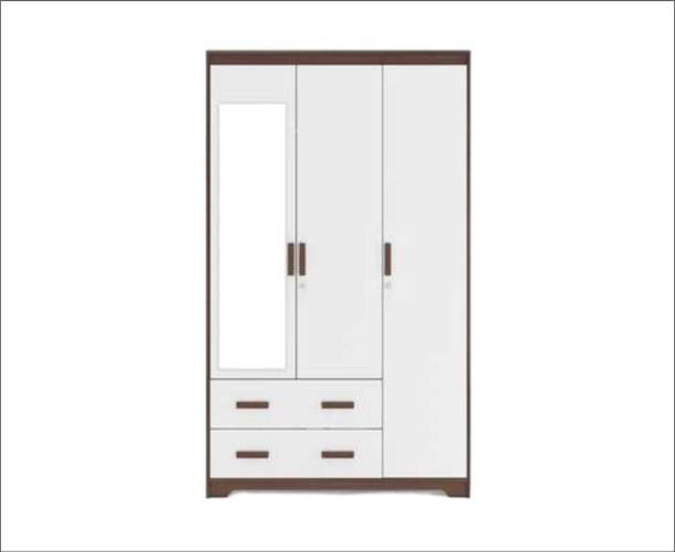 WC White Cedar Engineered Wood 3 Door Wardrobe
