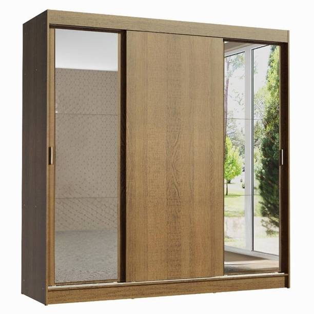 Madesa Reno Couple Wardrobe Engineered Wood 3 Door Wardrobe