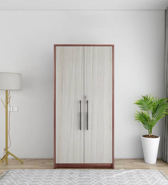 A GLOBIA CREATIONS Royal Engineered Wood 2 Door Wardrobe