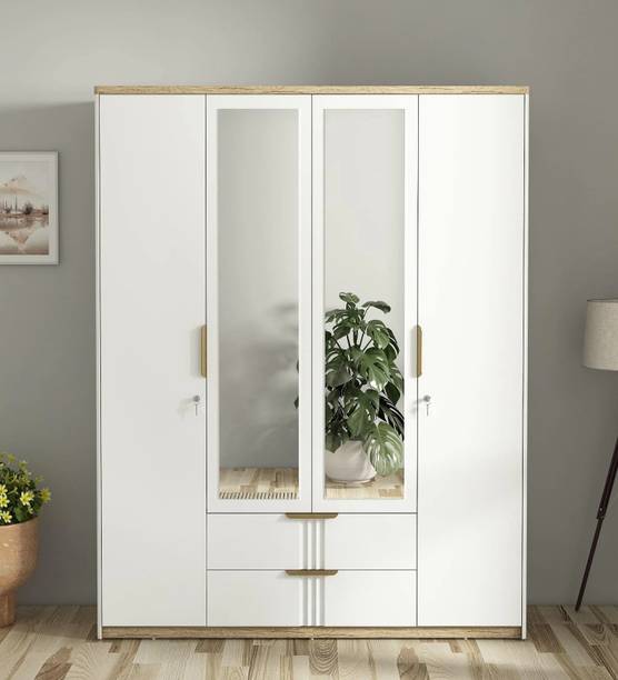 Casacraft Engineered Wood 4 Door Wardrobe