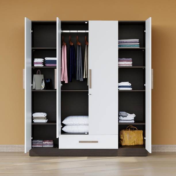 Wakefit Engineered Wood 4 Door Wardrobe