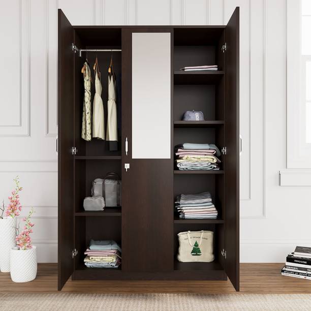 Nilkamal WILLY Engineered Wood 3 Door Wardrobe