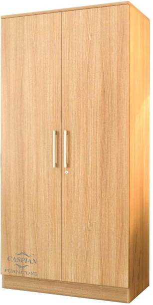 CASPIAN Wooden Almirah for Clothes and Stacking space -Home Furniture Storage Engineered Wood 2 Door Wardrobe