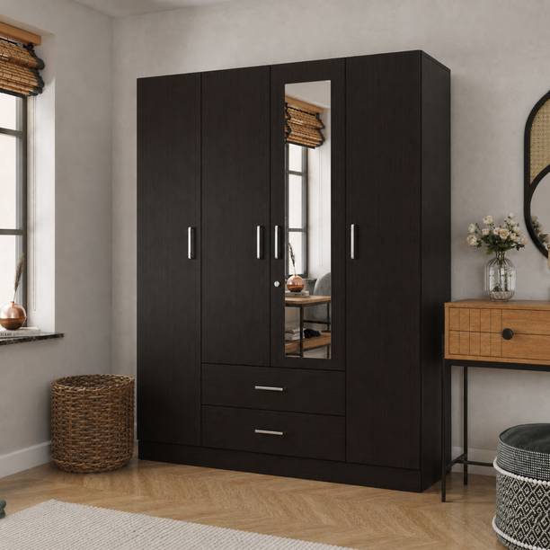 Wakefit Organza Plus Engineered Wood 4 Door Wardrobe