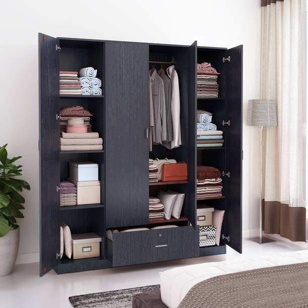 Flipkart Perfect Homes Andes Engineered Wood 4 Door Wardrobe