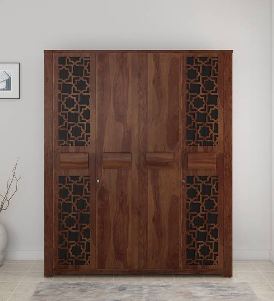 SPACEWOOD Artisan Engineered Wood 4 Door Wardrobe