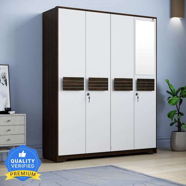 CARLTON LONDON PHOENIX Engineered Wood 4 Door Wardrobe