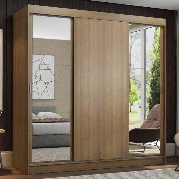 Madesa Reno Couple Wardrobe Engineered Wood 3 Door Wardrobe