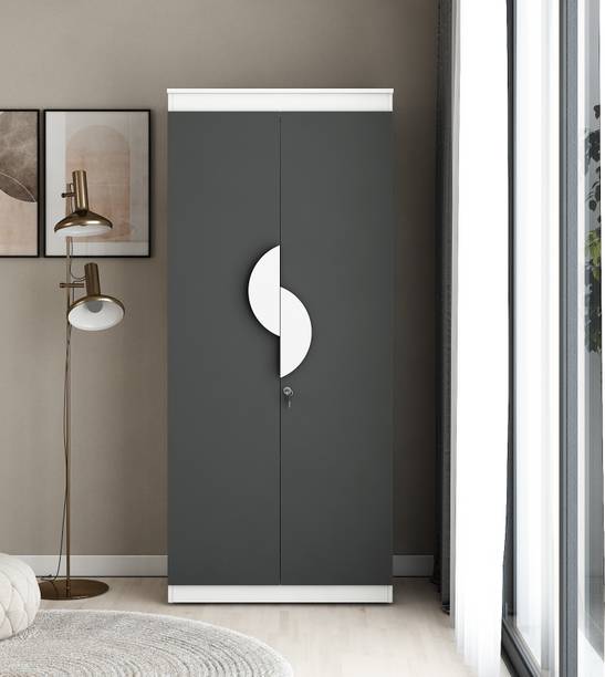 A GLOBIA CREATIONS Alton Engineered Wood 2 Door Wardrobe