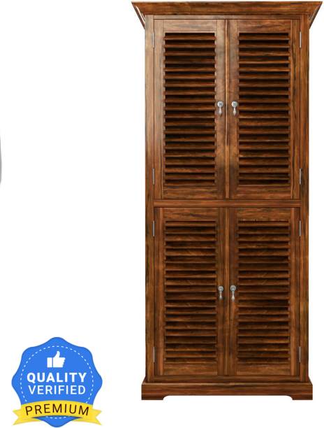 THE ATTIC Sheesham Wood Solid Wood 2 Door Wardrobe