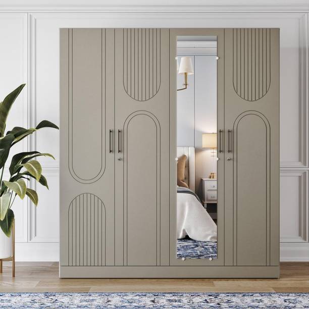 Wakefit Tyrian Engineered Wood 4 Door Wardrobe
