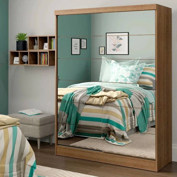 Madesa Luke Couple Wardrobe Engineered Wood 2 Door Wardrobe