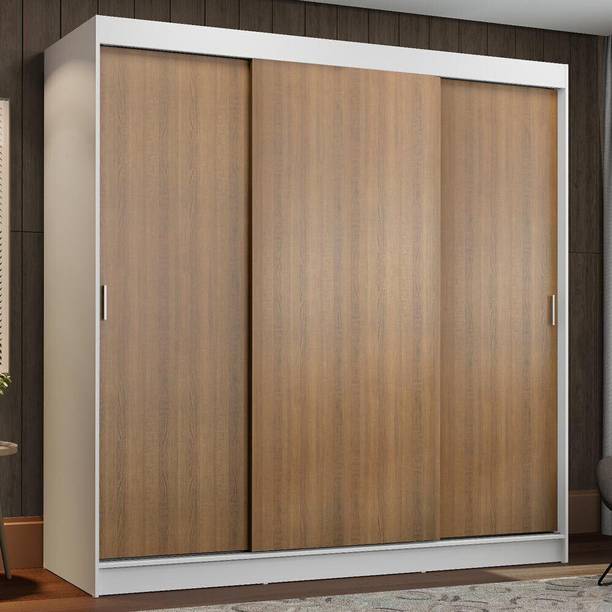 Madesa Reno Couple Wardrobe Engineered Wood 3 Door Wardrobe