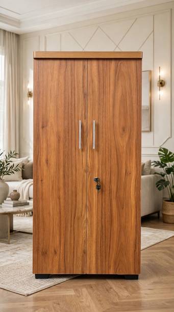 A to Z store Walnut Classic Engineered Wood 2 Door Wardrobe