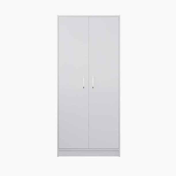 CASPIAN Wooden Almirah for Clothes and Stacking space -Home Furniture Storage Engineered Wood 2 Door Wardrobe
