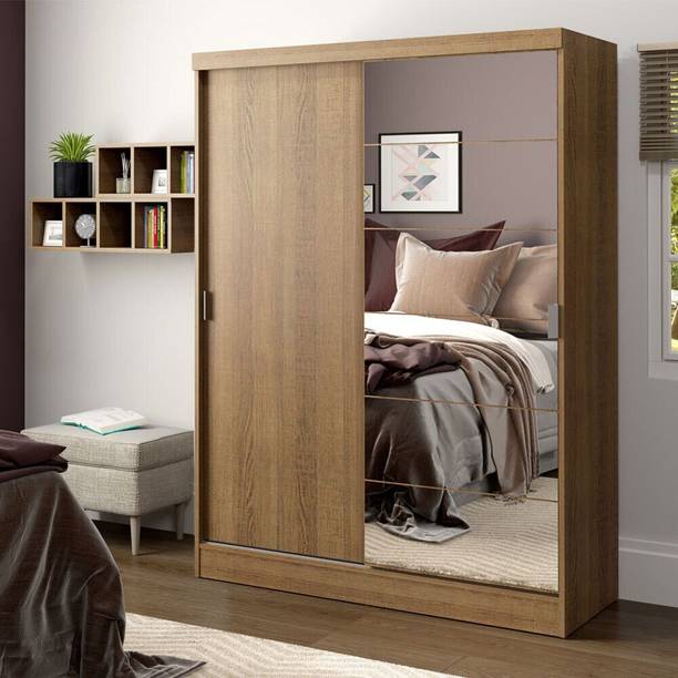 Madesa Luke Single Wardrobe Engineered Wood 2 Door Wardrobe