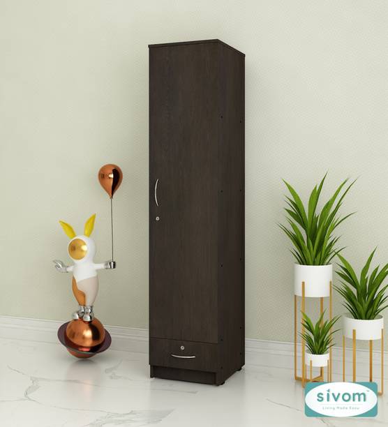 SIVOM SIVOM Ultra Multipurpose Single Door OuterDrawer Wardrobe Engineered Wood 1 Door Wardrobe
